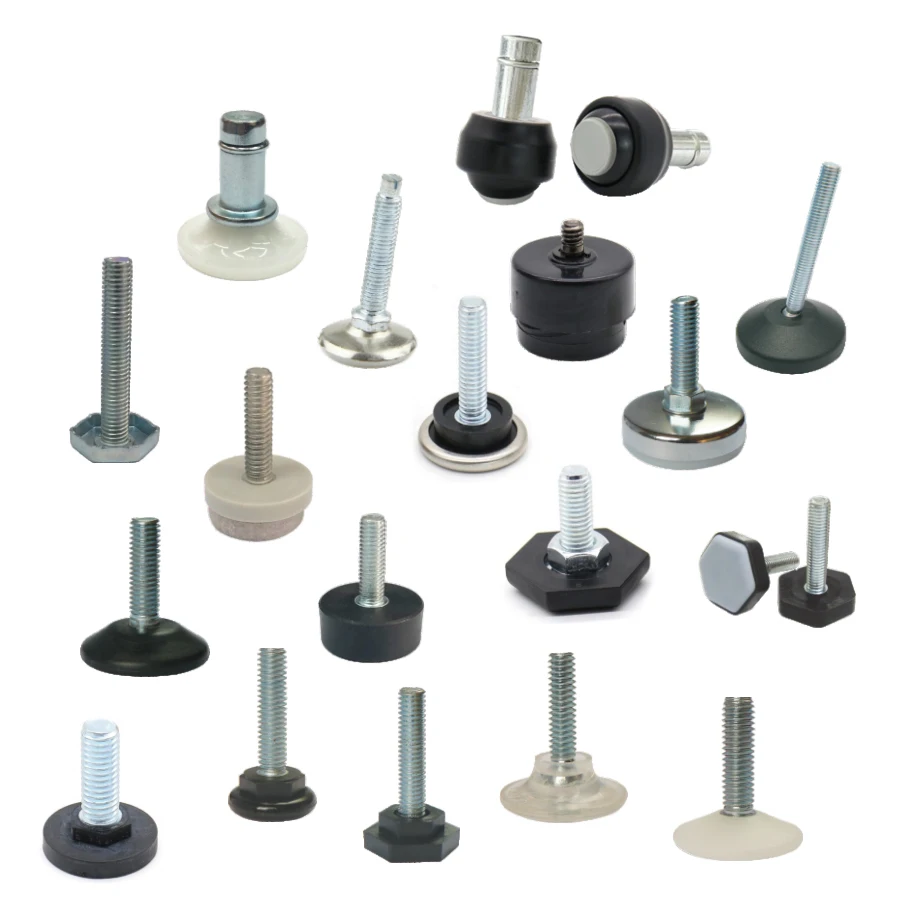 Customized 12 Multi Series 1000 Different SKUs Adjusting Adjustable Stud Mount Furniture Refrigerator Level Leveler Leg Feet