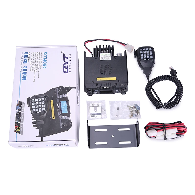 High power KT-980Plus Vhf Uhf dual band mobile car radio walkie talkie Vehicle Mouted ,made in Japan