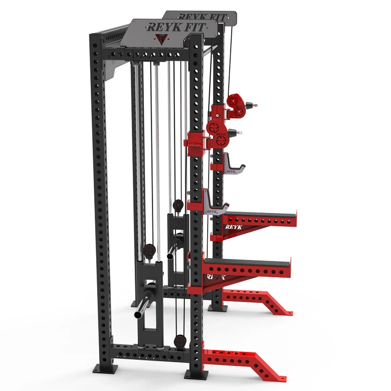 Multi-Gym Plate Loaded  Multi Function Smith Machine Steel Equipment Cable Crossover Fitness Machine Chest Squat Legs Home Use