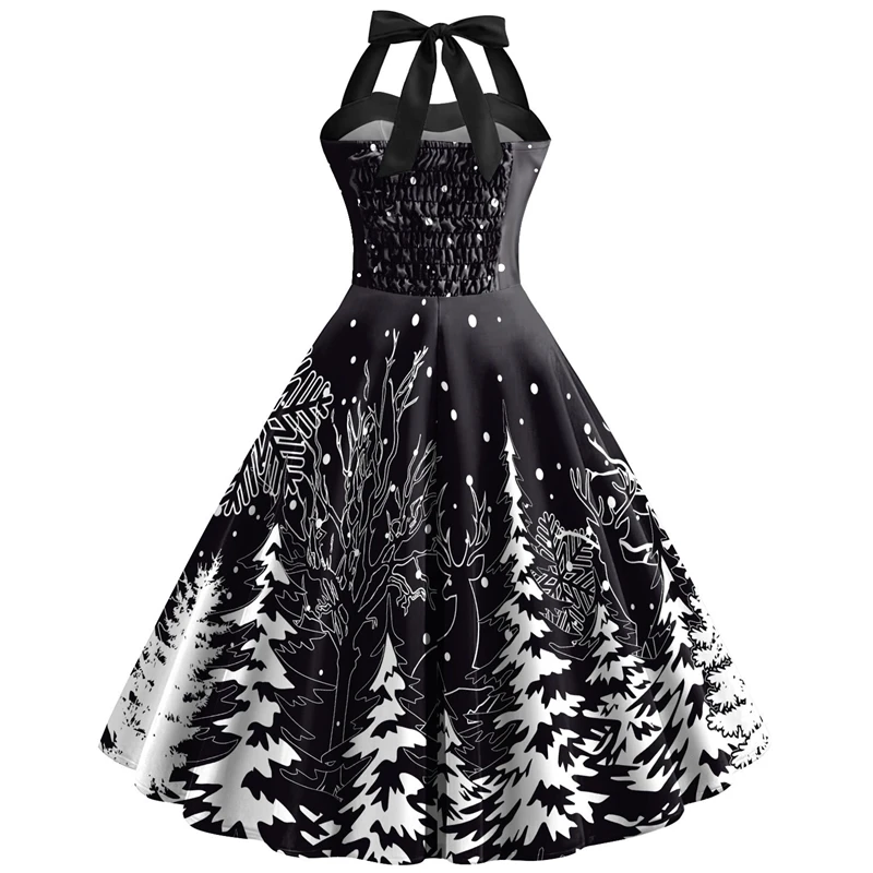white christmas dresses The Nightmare Before Christmas Jack Women Black Dress Carnival Halloween Cosplay Costume main image 0