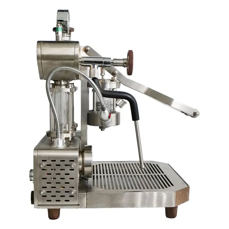 エスプレッソコーヒーマシン304ステンレス鋼ハンドプレスレバーミルク