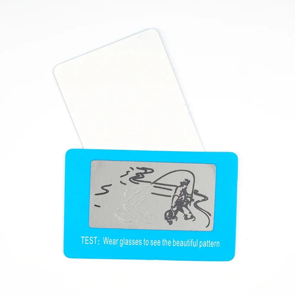 Cheap 10pcs/lot Glasses to Check Polarized Test Card Help You to Check You Sunglasses Polarized for Testing Polarizing Lens