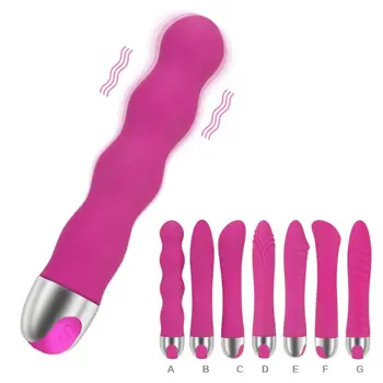 Drop Shipping Female Silicone Adult Sex Toys Rechargeable Sexy Toys G-Spot Massage Stimulation Dildo Vibrator For Women