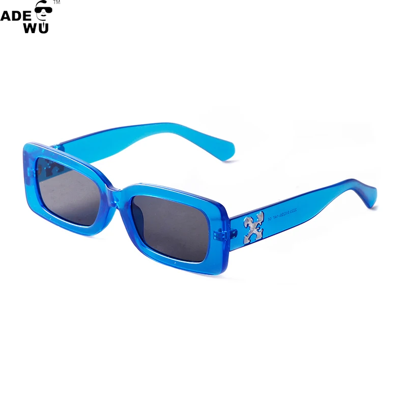 Wholesale ADE WU STY2223M Brand Design Vintage Colorful White Sunglasses  Women hip hop Transparent Small Square Sun Glasses Men From m.