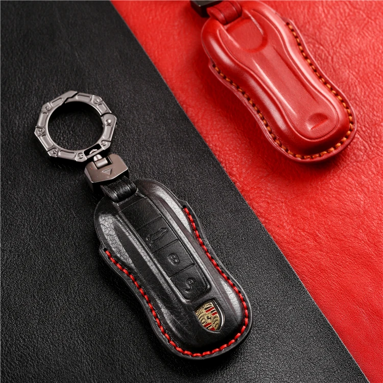 handmade genuine leather car key case
