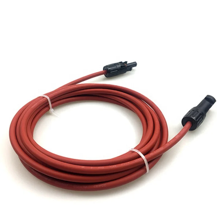 Solar Panel 2.5mm 6mm2 10mm2 Extension Copper Wire With Connector Dc Cable 6mm Cable Solar for photovoltaic