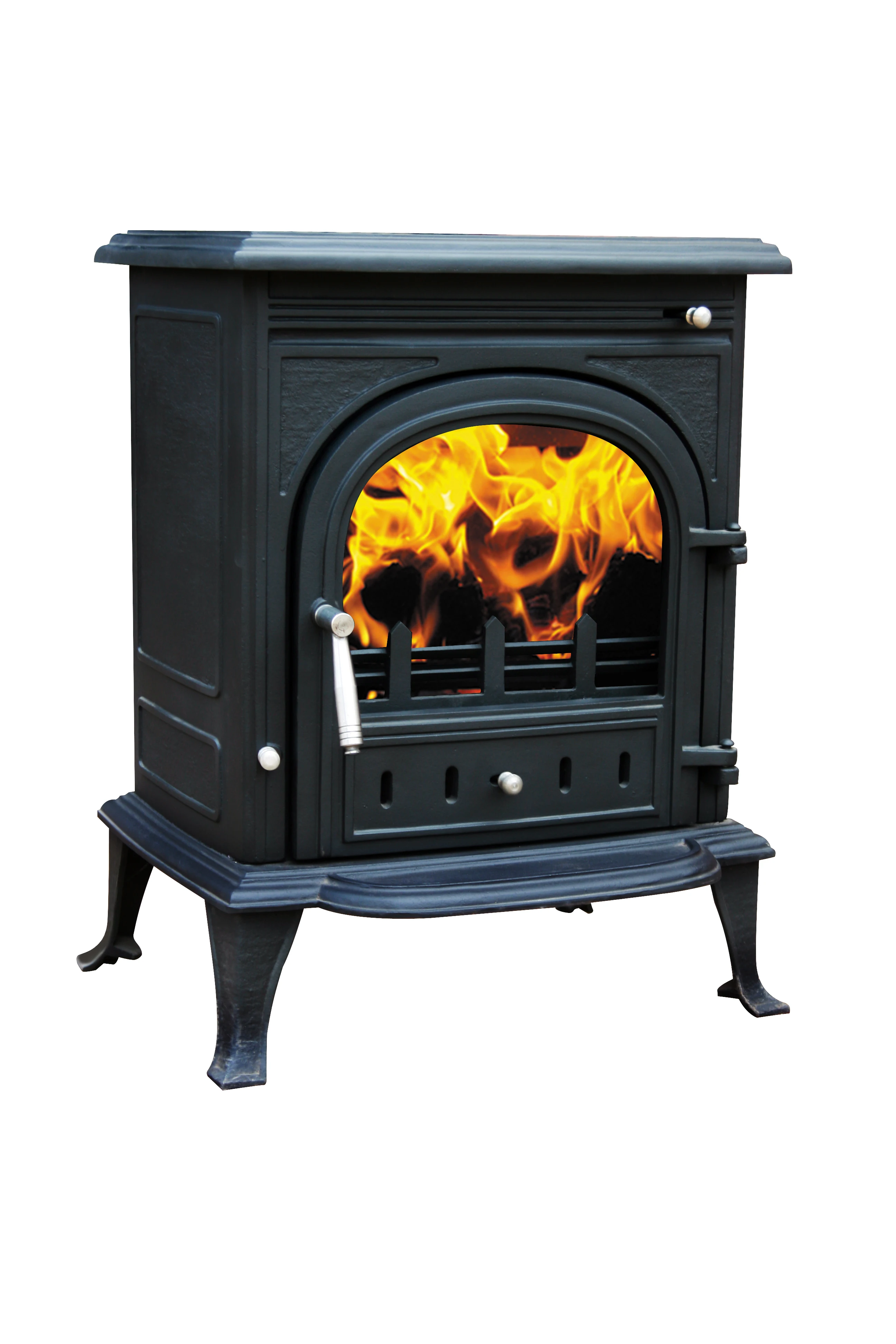 High Efficiency Factory Supply Moodern Room Heater Wood Burning Stove Real Fire Cast Iron Stove