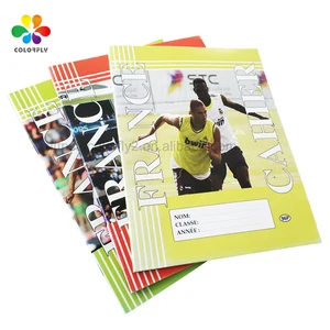 School Supplies Factory Custom 17X22cm French Line Student Exercise Book Notebook Wholesale