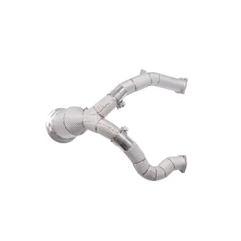 YT Downpipe for Cat Downpipe OPF for Audi A6 A7 C8 3.0T Exhaust Pipes