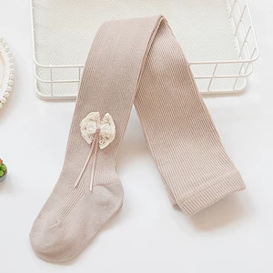 Girls' pantyhose Spring and autumn, thin baby pantyhose, white autumn children's leggings, outerwear pantyhose