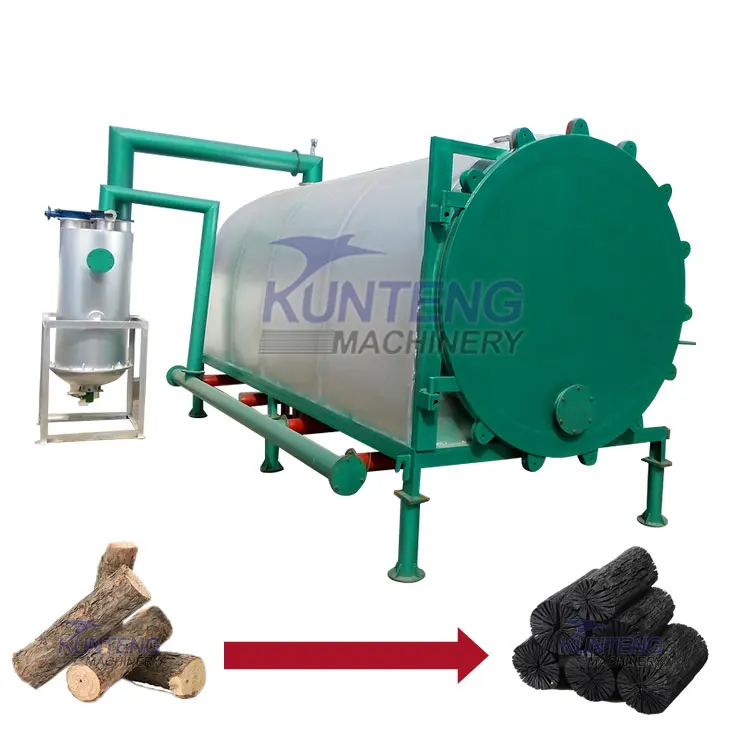 Нулевое Загрязнение из твердых пород дерева прессовальная машина для брикетов древесного угля карбонизатор древесный уголь делая машину завод в