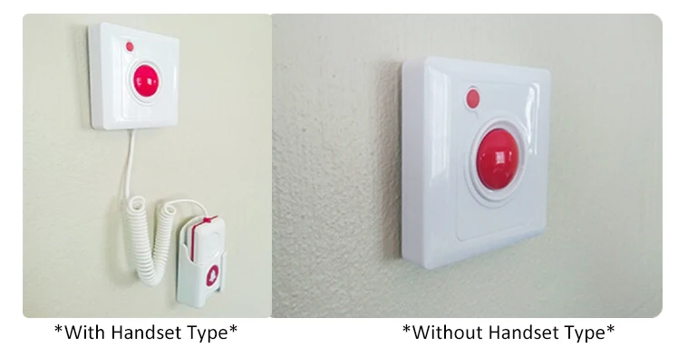 Fixed Home Personal Panic Push Button Call Switch Emergency Alarm Hospital Sos Wireless Nurse Call Button System