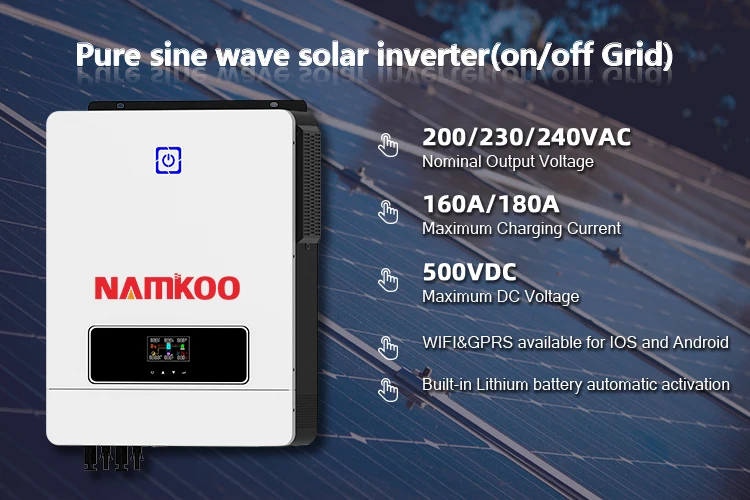 New Design Solar Hybrid Inverter Mppt 7kw 8kw 10kw Built In Mppt Solar ...