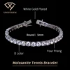 White Gold Plated 5mm