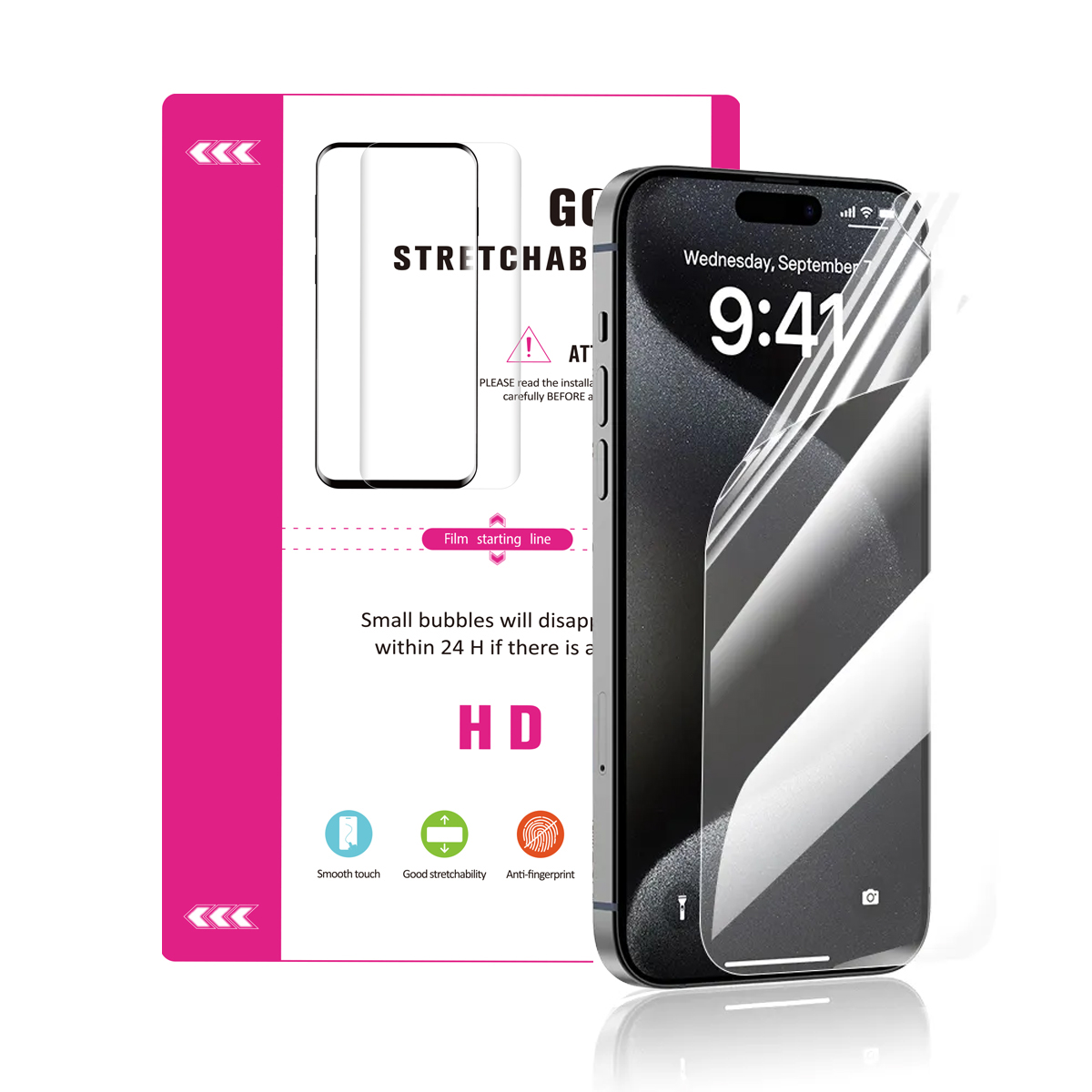 Good Price Factory Wholesale Premium Quality HD Clear Transparent Hydrogel TPU Film Screen Protector for Unlock Cutting Machine