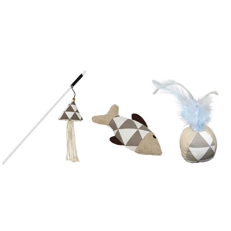 Игрушка-палочка для кошек Thinkerpet красочное