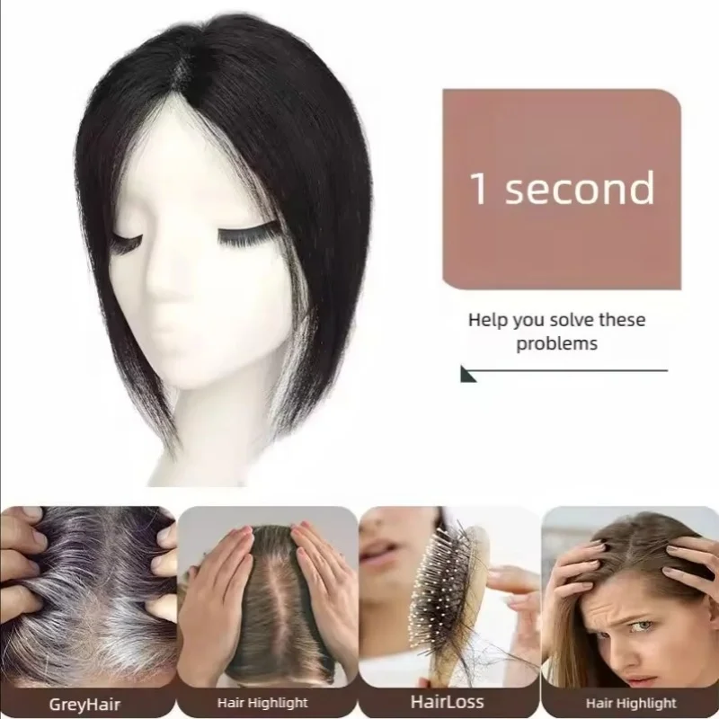 Wholesale 100% Human Hair Wig With Bang Thin Butterfly Swiss  display picture 2