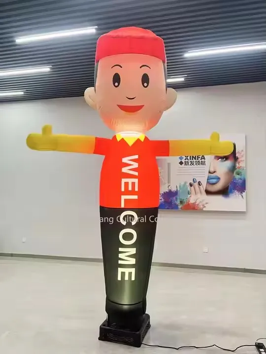 Promotion Design Custom 3m High Waving Arm Hands Boy Inflatable Air Dancer Welcome Man Puppet Sky Dancer Tube Man