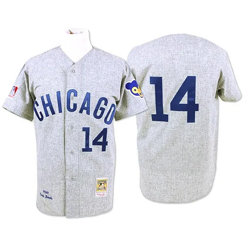 Men's Chicago Cubs #14 Ernie Banks 1988 Light Blue Majestic Jersey on  sale,for Cheap,wholesale from China