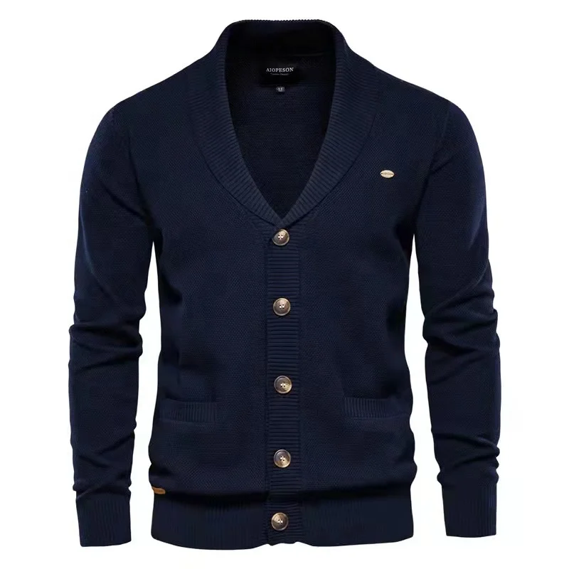 JL-12015 High Quality New Fashion Knit Sweater Men Designer Sweaters Winter Button up Cardigan Sweater Men