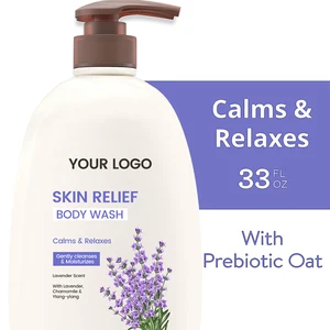 Premium Lavender Infused Body Wash Relaxing Aroma & Skin Soothing Herbal Extracts Gel Form for Stress Relief Bath Time