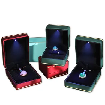 Engagement ring box with light bracelet jewellery box packaging with logo jewelry box