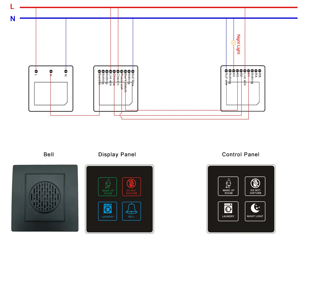 Dnd Sign Switch Rocker Hotel DND MUR Switch - Efficient Room Status Panel