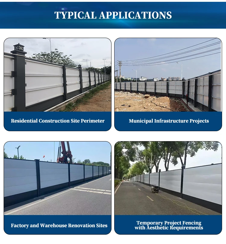 product luxury hoarding fence for real estate  municipal projects customizable design-3