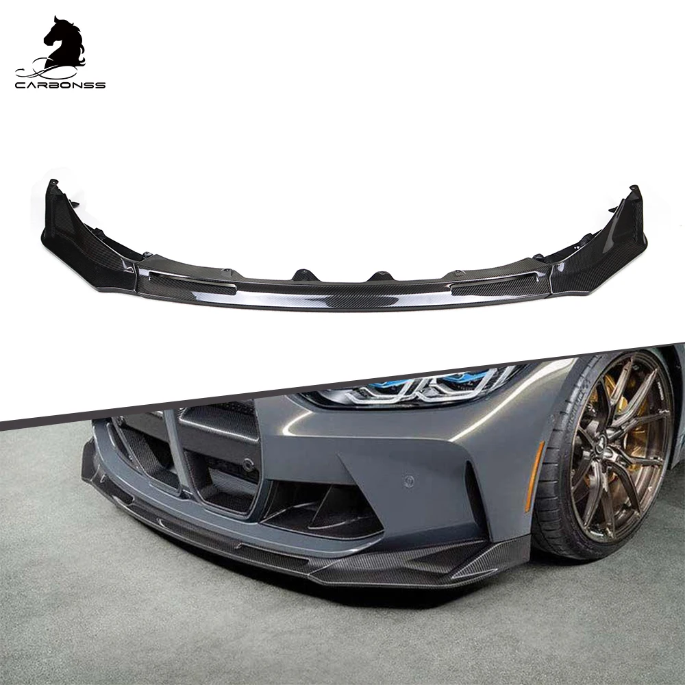 Carbon Fiber V Style Front Bumper Chin Lip Splitter Body Kit 3 Pc For ...