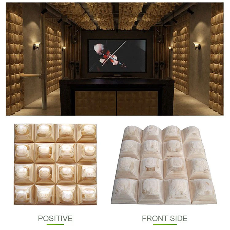 Diy 3d Wood Wall Diffusor Bunnings Sound Plate Absorption-diffuse ...