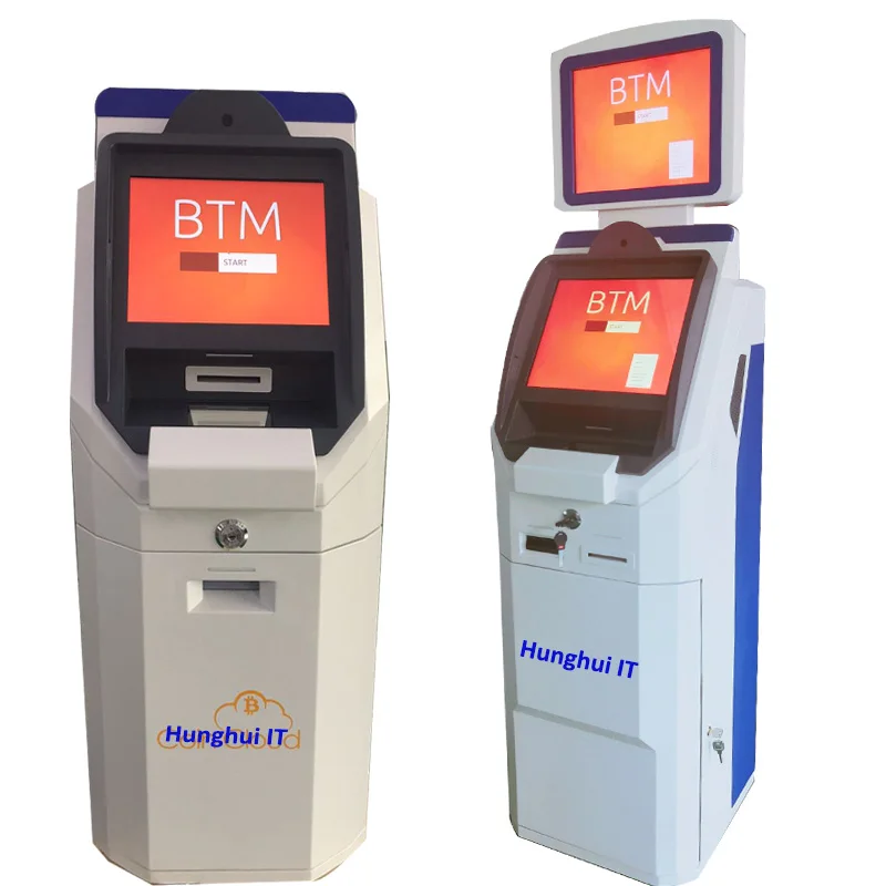 HungHui 2020 Nuevo diseño Compra y vende 2 manera con el software Digital Cryptocurrency Bitcoin ATM