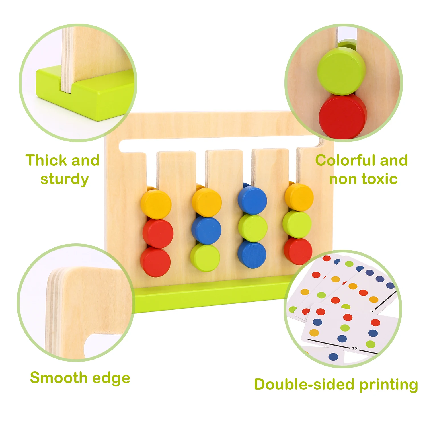 Jeu De Mémoire En Bois Pour Enfants - 12 Motifs éducatifs - Montessori 3-5 Ans - Développement Cognitif