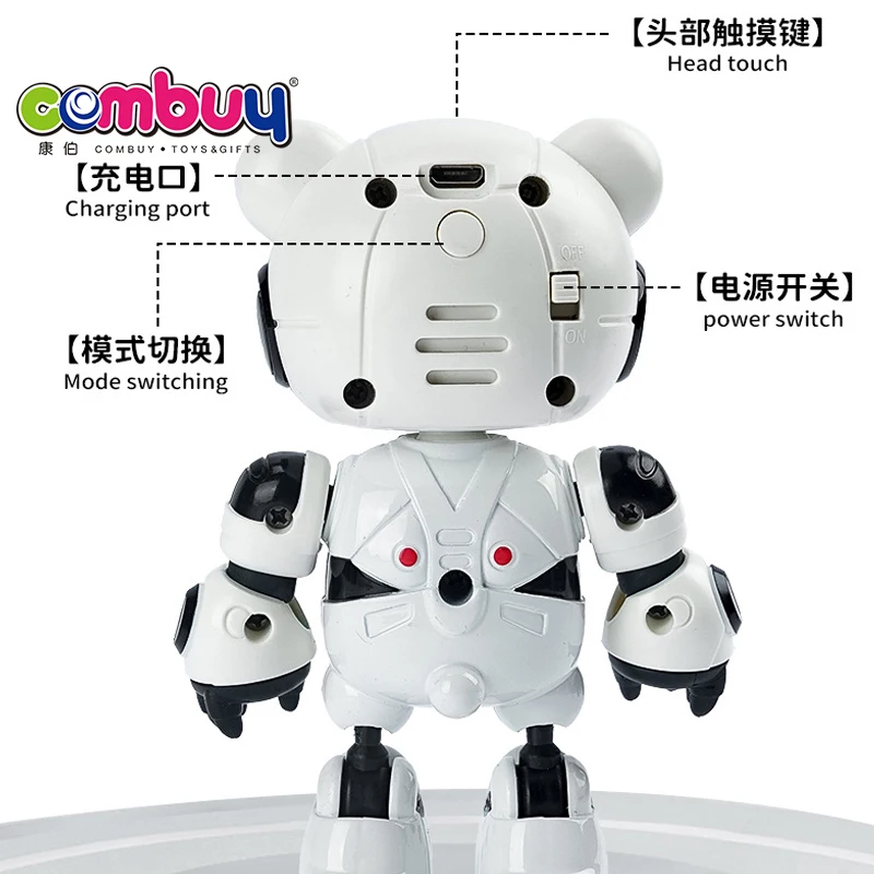 ダイキャスト合金電気機械録音インタラクティブタッチ誘導ロボット