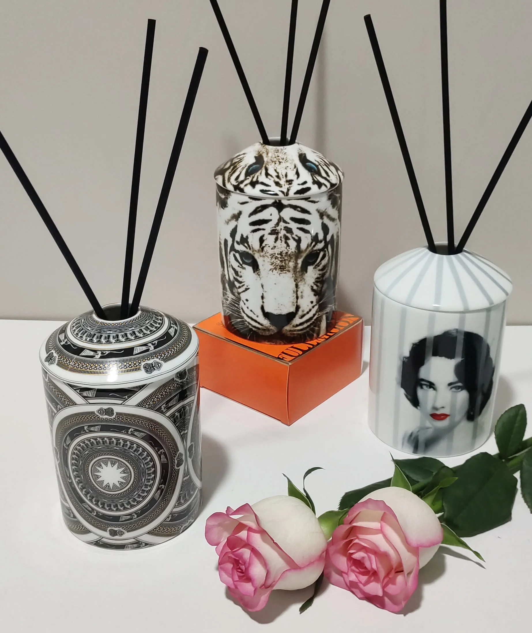 Керамический флакон-диффузор пустой аромадиффузор на заказ роскошные банки для свечей с ароматом черные Ротанговые палочки и