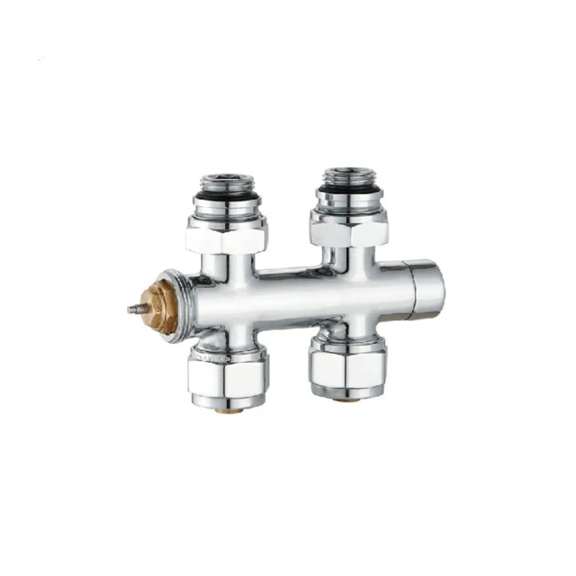 TRV Brass Straight Thermostatic Radiator H Valve for Heating Radiator PEX Pipe BJ13001