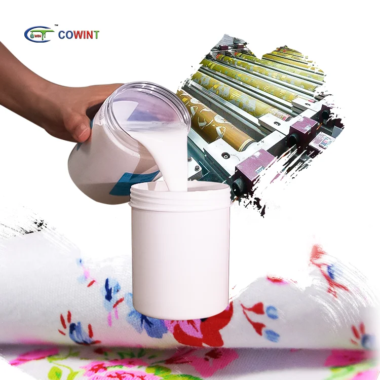 Cowint Screen Printing Eco Binder and Silkscreen Pigment Ink Acrylic Fabric Binder for Textile Printing