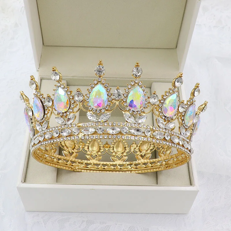 Metal Tiara Crown - Luxurious Hair Accessories for Parties