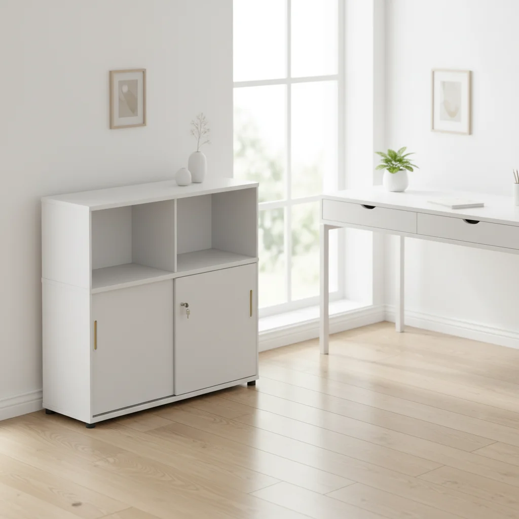 Premium Sliding Door Filing Cabinet Office Storage System Document Organization Modern Furniture 3