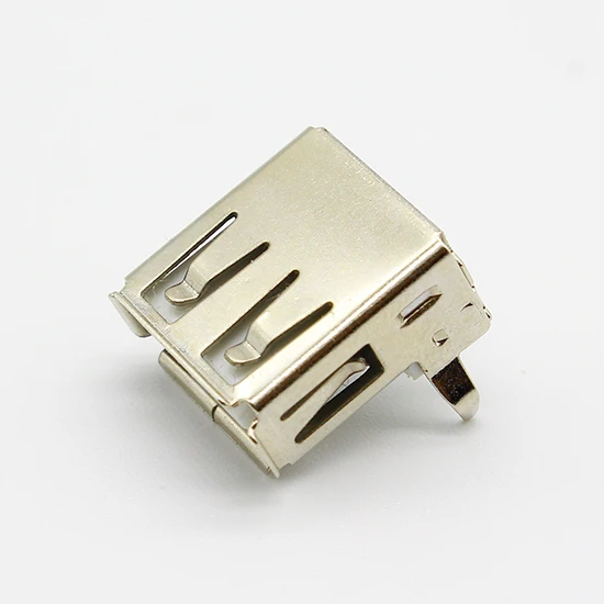 10pcs/lot USB 2.0 4Pin A Type Female Socket Connector G54 2 feet 90 degree Data Transmission Charging