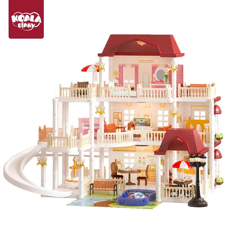 Koala Tagebuch Traum Puppenhaus Spielzeug GroBhandel Big Doll House Spielzeug Madchen Puppenhaus Miniaturen Mobel Spielzeug fur Kinder