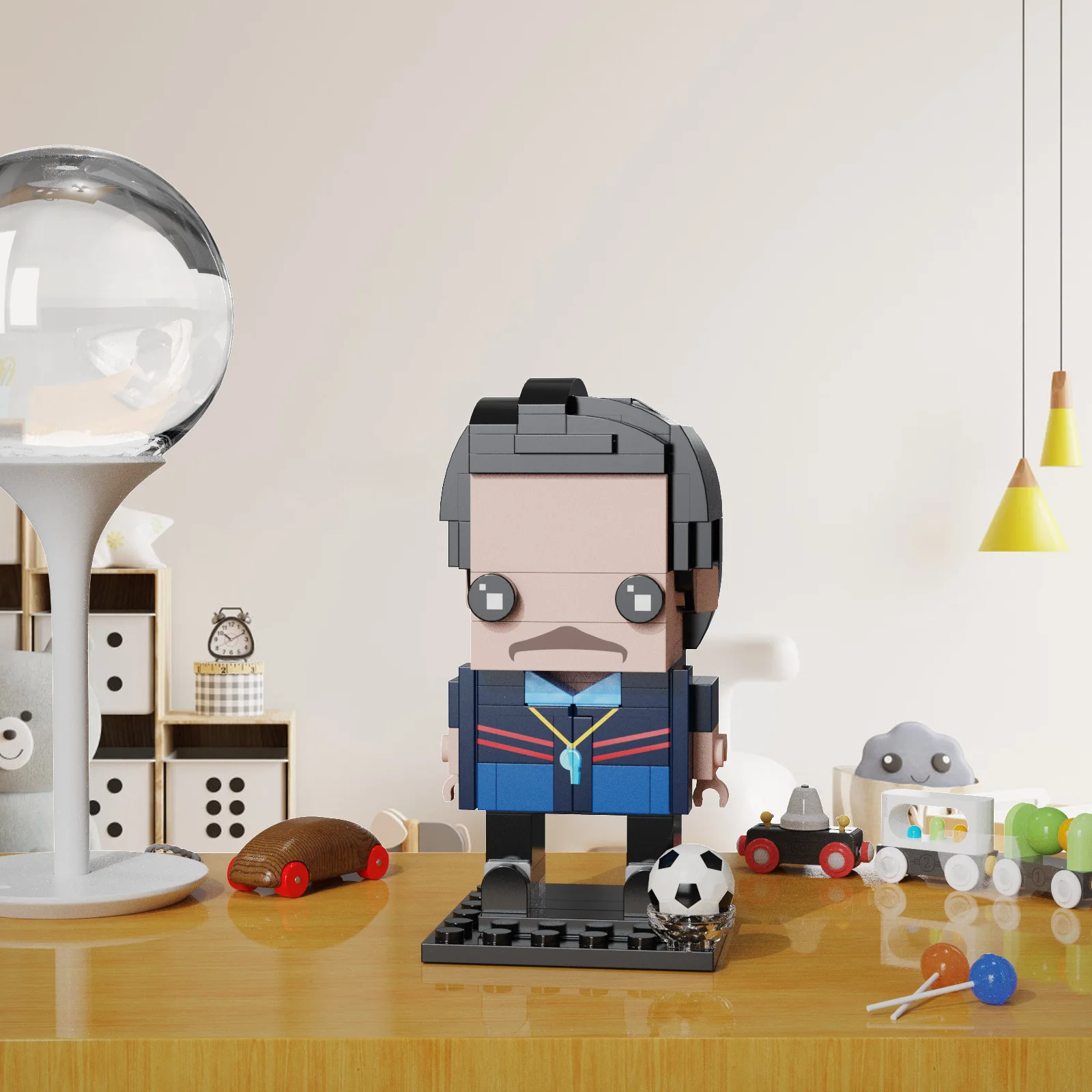 Bebricks MOC Series Building Bricks for Innovative Players F-C9927 Footballer Figures Children Block Model