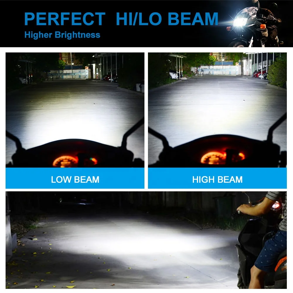 NAO Factory Price 40W 4000LM super bright M3MAX LED H4 motorcycle headlight Auto Motorcycle H4 LED Headlight