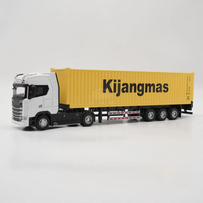 【LA】Fabryka modeli kontenerów O.A.S. – prezent branżowy z zakresu transportu, model do zamówienia, skala 1:50, samochód ciężarowy z materiału stopowego Kijangmas