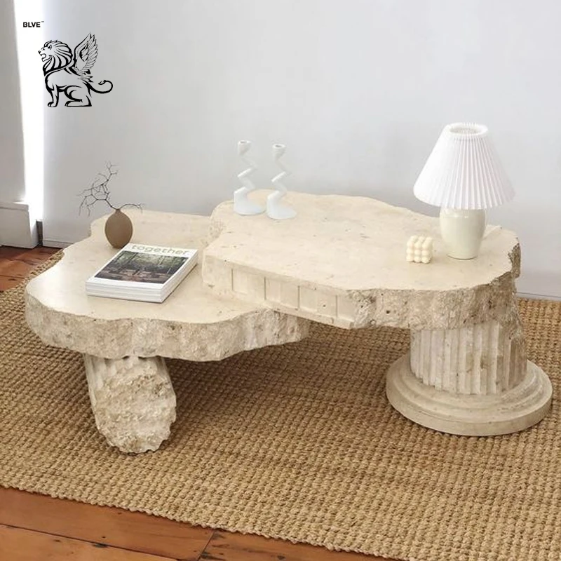 Bol Décoratif En Marbre Effet Pierre - Grand Modèle Festonné Pour Centre De Table - Décoration D'intérieur