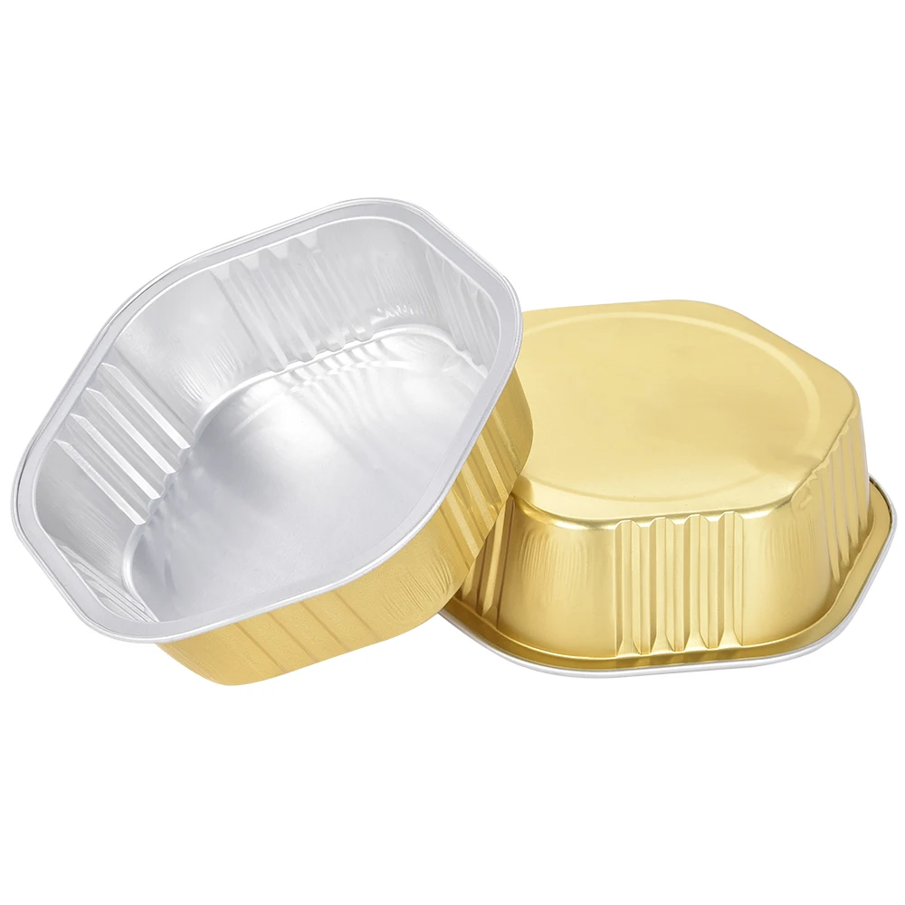 product tia x330 330ml non wrinkle aluminum foil pan flat surface baking pan heat resistant wrinkle free pan for roasting baking needs-2