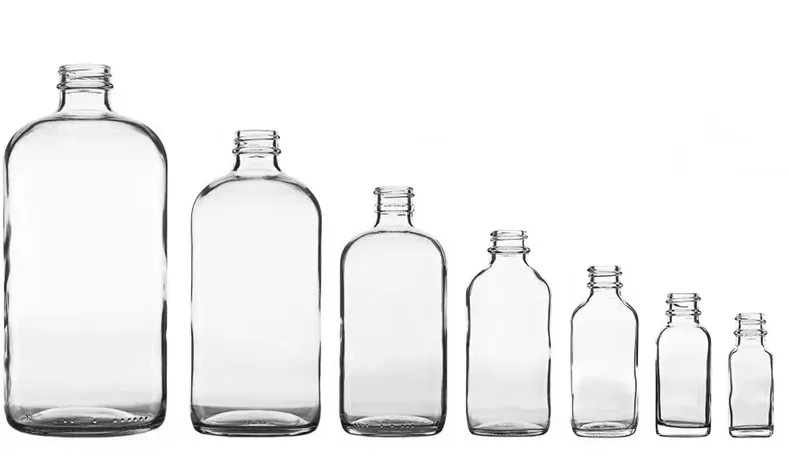 Empty 8 oz  250ml Airless Squeezable Glass Bottle with White Plastic Lotion Pump Wholesale