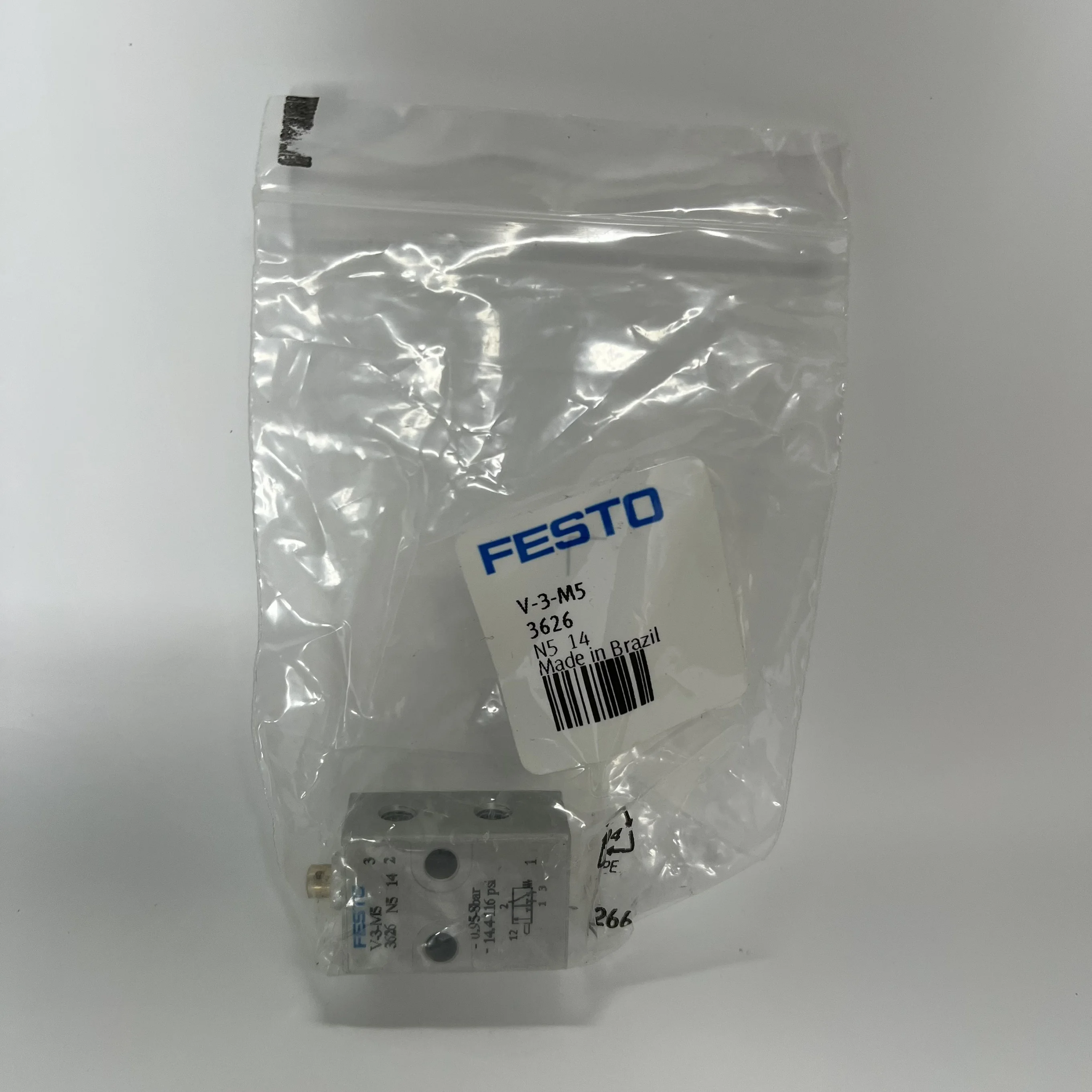 Festo Directional Control Valve V-3-M5 3626 Festo Directional Control Valve V-3-M5 3626