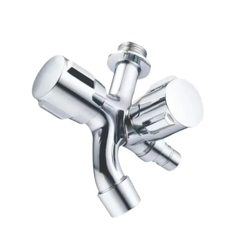Hot Selling Washing Machine Faucet Mixer Double Dragon Head Valve Faucet Kitchen Modern Contemporary Stainless Steel Faucet 100