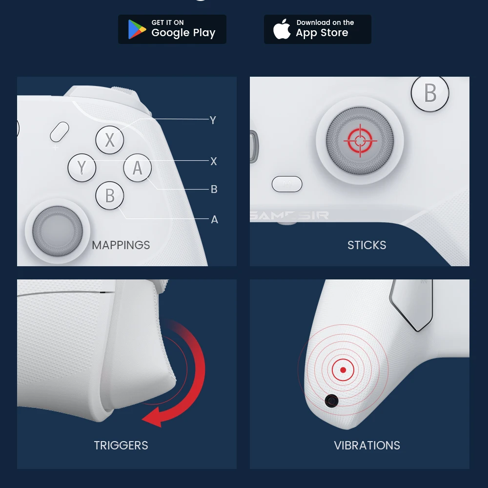GameSir Cyclone2 Multi-platform Wireless Gaming Controller with Full Hall Effect Sensors