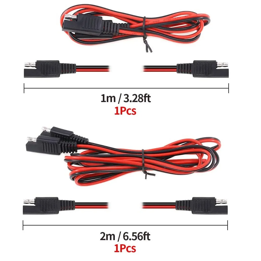 Cavo Prolunga SAE Per Automotive E Solare, 2 Metri, Connettore SAE, 10A, Nuovo